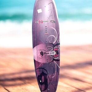 Purple And Black Black Widow Hydro Slide Wakeboard